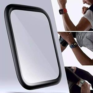 Apple Watch Series 10 46MM Tam Kaplayan Temperli Cam Ekran Koruyucu Siyah