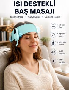 Yumuşak Dokulu Baş Masaj Bandı Günlük Kullanıma Uygun Yeni Nesil