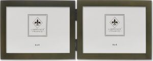 Collection Hinged Double Yatay Wood Picture Frame Gallery, 4 6 Inç, Green