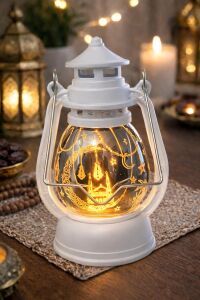 Pilli LED Işık, Askılı Fener Süsü Sarı Işıklar Peri Işıkları Aydınlatmalı Şerit LED Ramazan Süsü LED Işık Beyaz