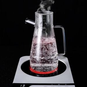 900 ml 2 Adet Borosilikat Cam Yağdanlık,termisil Isıya Dayanıklı Yağlık ve Sirkelik,zeytin Yağı,limon Suyu ve Sirke Için Yağ Şişesi (2 Adet)