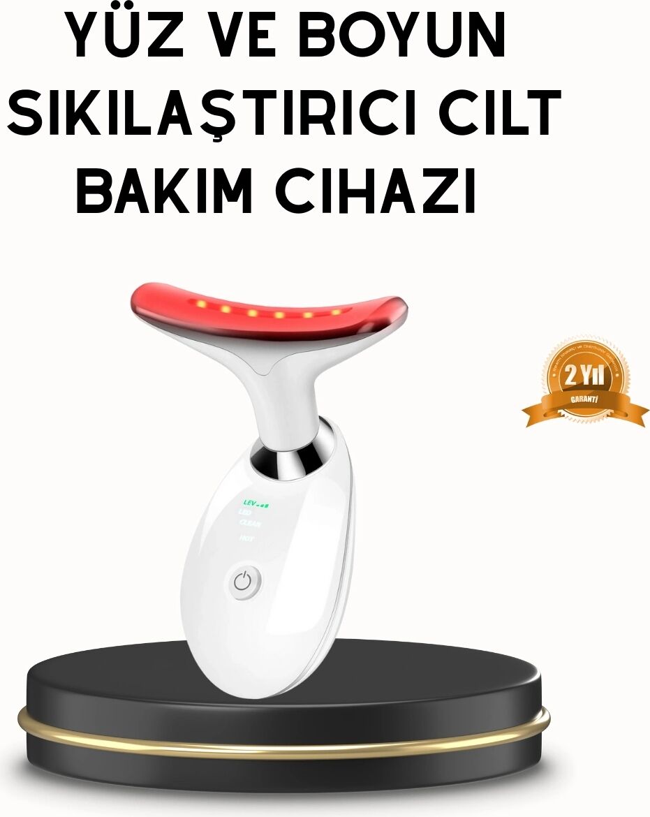 Boyun ve Gıdı Toparlayıcı Ems Cilt Sıkılaştırıcı 7000 Titreşim Isı Terapisi