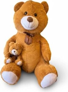 62518 100 cm Yavrulu Ayı Peluş -Hly