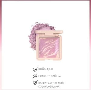 Marble Baked Blusher Fırınlanmış Allık - 02 Lavender