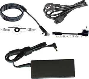 Notebook Adaptör - W15-045N2B, W15-065N1A, W15-065N1B, W15-065NIA, W15-065NIB, W16-045N3A, W16-045N3B, W19-045N3B Muadili ile Uyumlu PRS-011