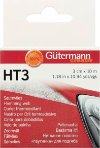 Gütermann Ht3 Polar Etek, 10 Metre Uzunluk x 3 cm Genişlik, Beyaz