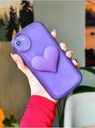 Iphone 7 Plus - 8 Plus ile Uyumlu Oyuncaklı Kalp Model Kılıf