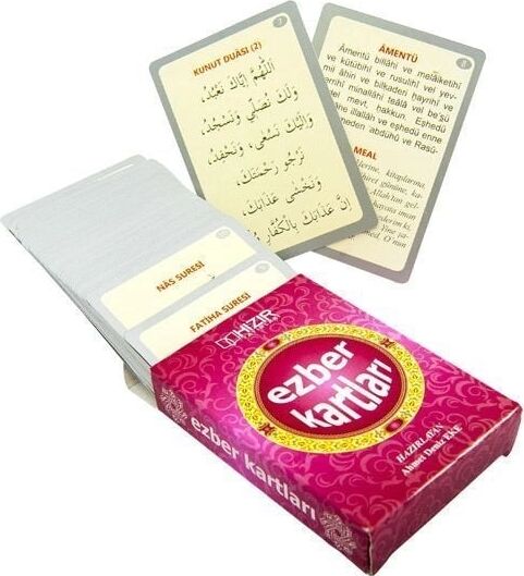 Hızır Ezber Kartları - Dua Sure Ezber Kartları - 50 Kart