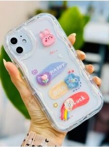 Iphone 11 ile Uyumlu 3D Oyuncak Tasarımlı Yumuşak Silikon Kılıf