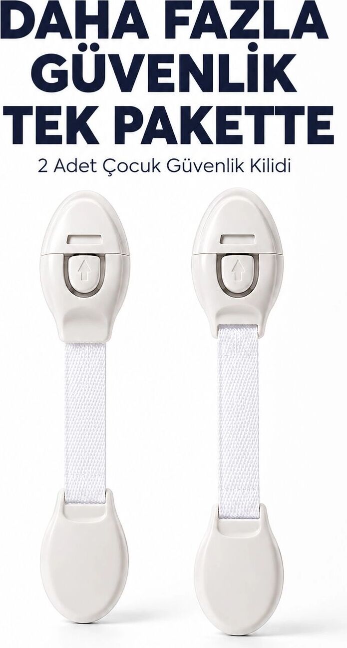 2 Adet Güçlü Yapışkanlı Çocuk Güvenlik Kilidi