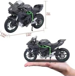 2014 Kawasaki H2R Maisto 1:12 Ölçek (18CM) Yeşil-Siyah