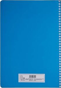 A4 Pet Spiralli Karton Kapaklı Defter 144 Yaprak - Çizgili - Mavi