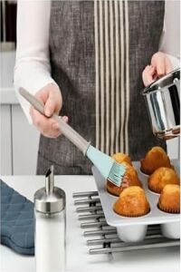 Bakglad Silikon Yumurta Hamur Pasta Fırçası Bej Mavi 26 cm BN60485551