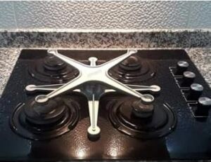 Ocak Üstü 360° Dönerli Börek ve Künefe Pişirme Aparatı Döküm Spider Cooking