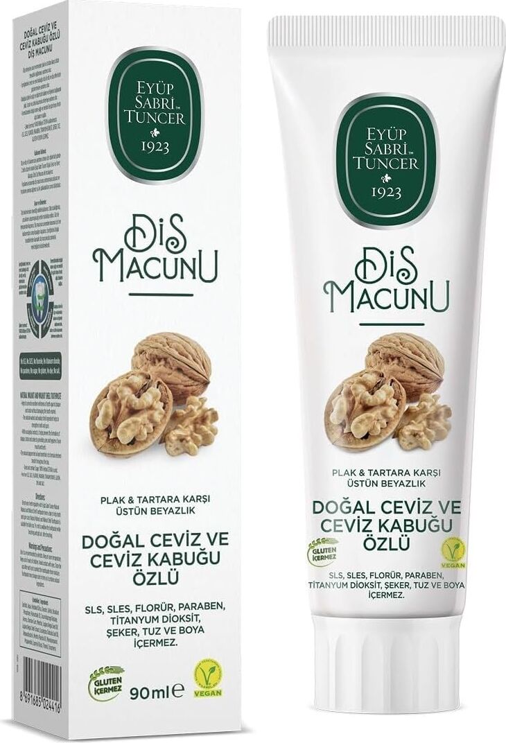 Doğal Ceviz Özlü Diş Macunu, Ceviz Aromalı, 90ML
