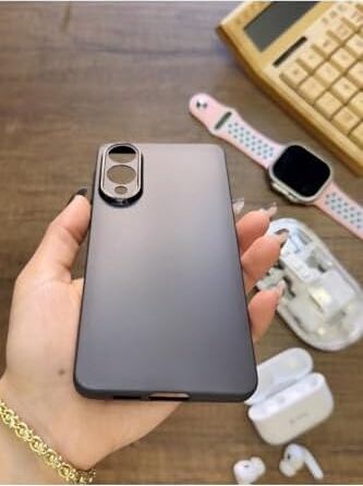 Süper Ince Mat Ultra Thin Silikon Kılıf Siyah  Galaxy S25 Edge ile Uyumlu