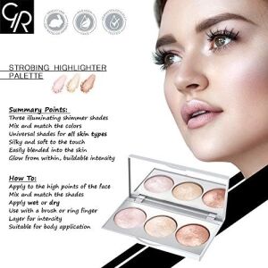 Strobing Highlighter - 3'lü Fırınlanmış Aydınlatıcı Paleti