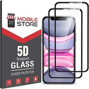Mobile Store 5d Glass iPhone 11 Ekran Koruyucu, 2 Adet Tam Kaplayan Cam, iPhone Xr ile Uyumludur