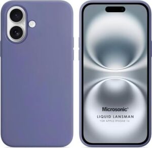 Apple iPhone 17 Için Kılıf Liquid Lansman Silikon Lavanta Grisi [iphone 17 ile Uyumlu Kılıf - Lavanta Grisi]