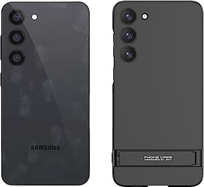 Senon Galaxy S24 Kılıf Zore Kamera Korumalı Dikey Standlı Ays Kapak