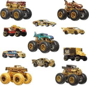 ®  Trucks Bigfoot Trophy Şampiyonları Araba ve Kamyon Çoklu Arabalar, Metal Bigfoot, 5-Alarm, Bone Shaker, Mega-Wrex, Tiger Shark ve 6 Araba, JDW07