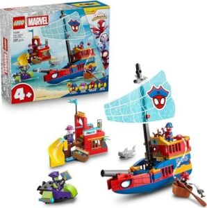 Spidey ve Inanılmaz Arkadaşları Spidey Takımı Korsan Gemisi 11208-4 Yaş ve Üzeri Çocuklar Için Minifigür Içeren Yaratıcı Oyuncak Yapım Seti, Çocuklar Için Hediye Fikri (201 Parça)