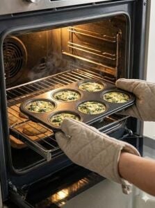 6 Bölmeli Yapışmaz Muffin ve Cupcake Kalıbı – Karbon Çelik Fırın Tepsisi, Isıya Dayanıklı ve Kolay Temizlenen Porsiyonluk Kek Kalıbı