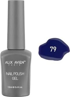 Lacivert Kalıcı Oje 79-Yoğun Renk Veren Jel Oje 12 Ml-Nail Uv Gel Polish 79