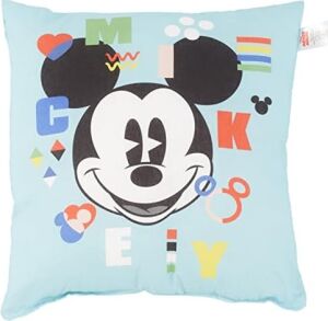 Mickey Funny Lisanslı Karakter Baskılı Pamuk Kırlent, Çok Renkli, 40X40 cm