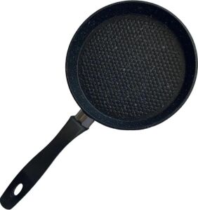 Mini Granit Sos Tavası, Uzak Doğu Omlet ve Sos Hazırlama Tavası, Yapışmaz ve Dayanıklı Yüzeyli Şık Pişirme Tavası (Oval)