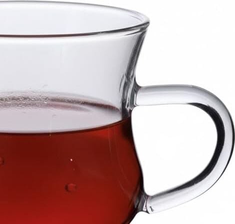 Borosilikat Cam Kupa Seti - 250 ml Kapasiteli - Şık ve Dayanıklı Tasarım - 3 Parça