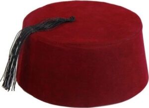 Bordo Renk Osmanlı Fesi 5 No 5-6 Yaş Çocuk