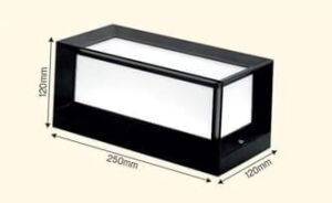 Bahçe Aydınlatması LED Işık 25CM 12W Gün Işığı 3000K Zita Ultra Bahçe Duvar Aplik Su Geçirmez