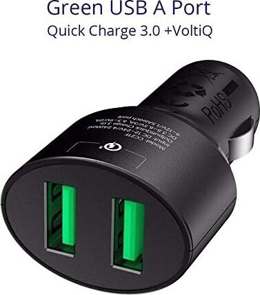 Tronsmart CC2TF Çift USB Çıkışlı Qualcomm Qc 3.0 Araç Şarj Cihazı