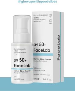 Facelab Alpha Arbutin Içerikli Spf 50 ve Mavi Işık Güneş Koruması Blue Light Sun Protection 50 ml