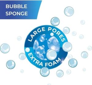 Bubble Bulaşık Süngeri 5'li Paket, Büyük Gözenekli Ekstra Köpük Teknolojisi