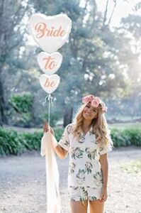 Bride To Be Beyaz Kalp Folyo Balon Set