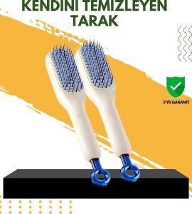 Otomatik Temizlemeli Saç Fırçası – Ergonomik Tasarım, Masaj Etkili, Elektriklenmeyi Önleyici