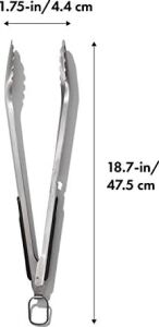Paslanmaz Çelik Uzun Barbekü Maşası, Dahili Şişe Açacaklı 47,5 cm - Sosis, Sebze ve Daha Fazlası Için