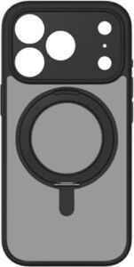 Iphone 17 Pro Roller Serisi 360° Dönebilen Halka Standlı Magsafe Kılıf (Black)