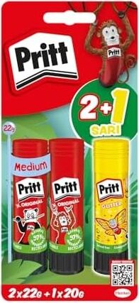 Stick Yapıştırıcı 2X22G + 20G (Neon Sarı)