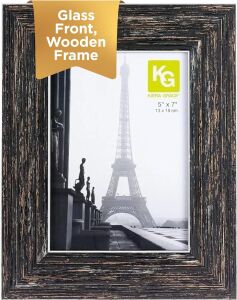 Kiera Grace Zımpara Reçine Benzersiz Çiftlik Evi Resim Çerçevesi, 12,7 cm x 17,78 Cm, Kararmış Ahşap