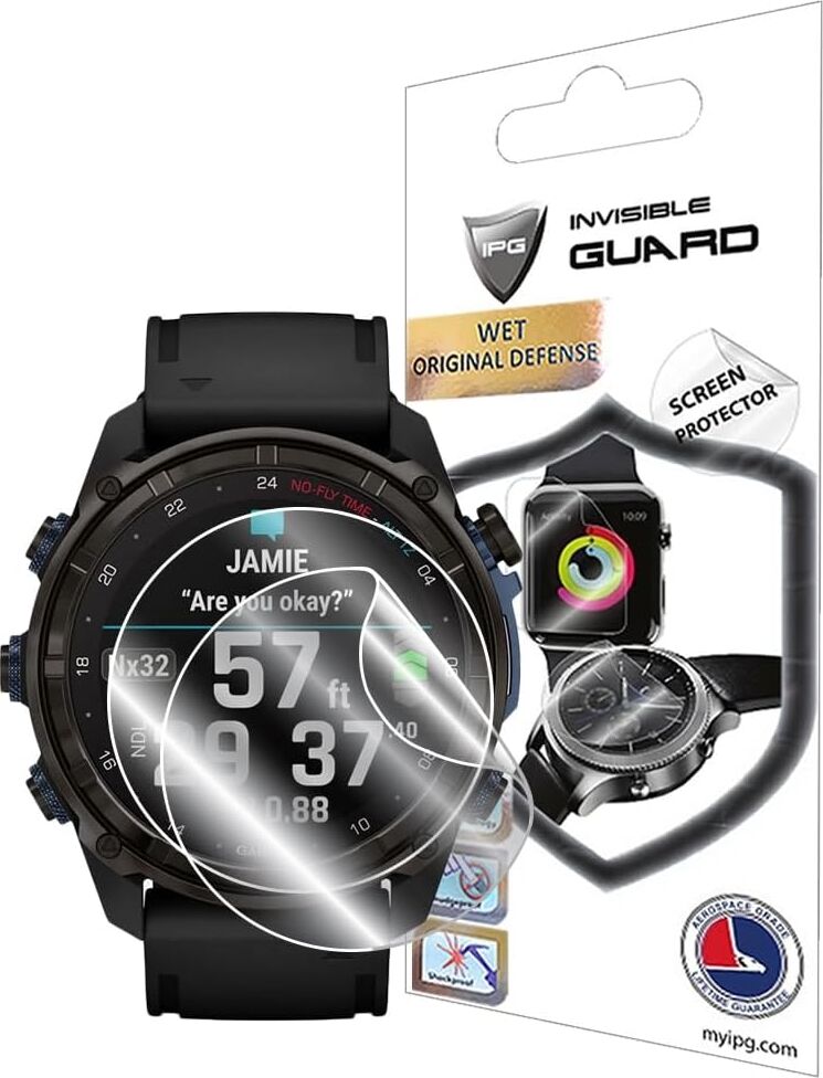 Garmin Descent™ MK3I Için (Kasa Boyutu: 51 Mm) Hidrojel Ekran Koruyucu (2 Adet) Görünmez Hd Şeffaf Film Çizilmez Koruma-Pürüzsüz/kendi Kendini Iyileştirme/kabarcık MK3I 51 Için