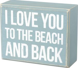 I Love You To The Beach And Back Kutu Işareti (27360)