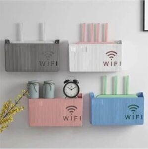 Gri Wifi Kutusu Duvar Asılabilir Sigorta ve Modem Saklama Kutusu 25X15X6 cm