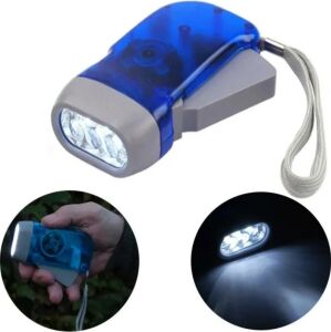 Şarj Gerektirmeyen El Feneri 3 LED Kompakt Acil Durum Lambası