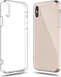 ile Uyumlu Şeffaf Clear Silikon Yüksek Kalite Darbeye Dayanıklı Şık Telefon Kılıfı (Iphone X/xs)