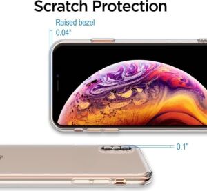 ile Uyumlu Şeffaf Clear Silikon Yüksek Kalite Darbeye Dayanıklı Şık Telefon Kılıfı (Iphone X/xs)