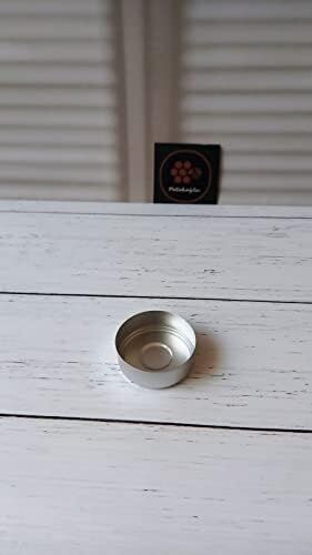 (200 Adet) Boş Alüminyum Tealight Mum Kabı Kabı Standart Boş Kase