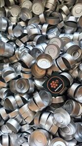 (200 Adet) Boş Alüminyum Tealight Mum Kabı Kabı Standart Boş Kase